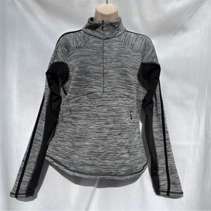 Avalanche Black & Heather Gray Half Zip - Size M